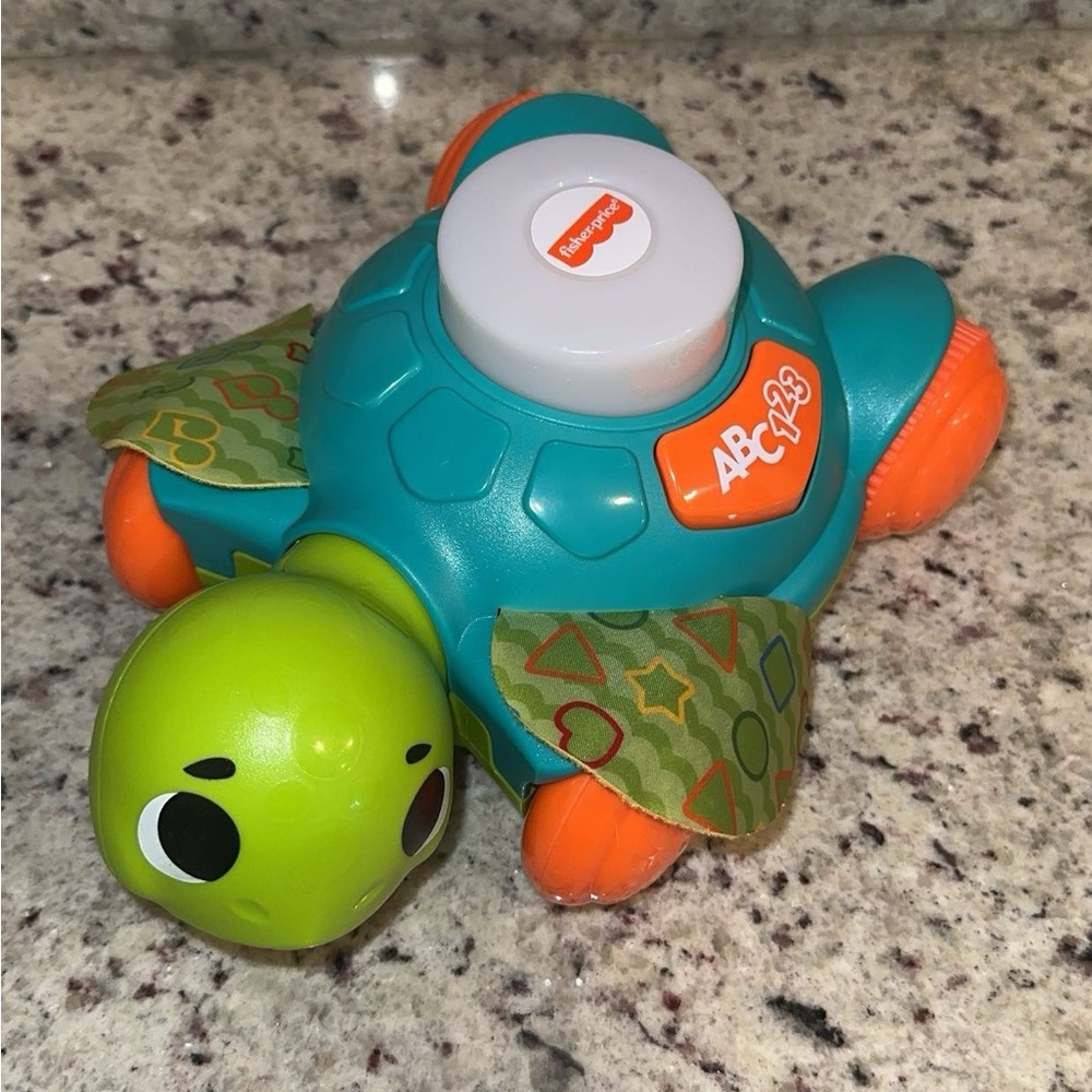 Fisher-Price Baby Toy Linkimals Sit-to-Crawl Sea Turtle for Ages 9+ Months